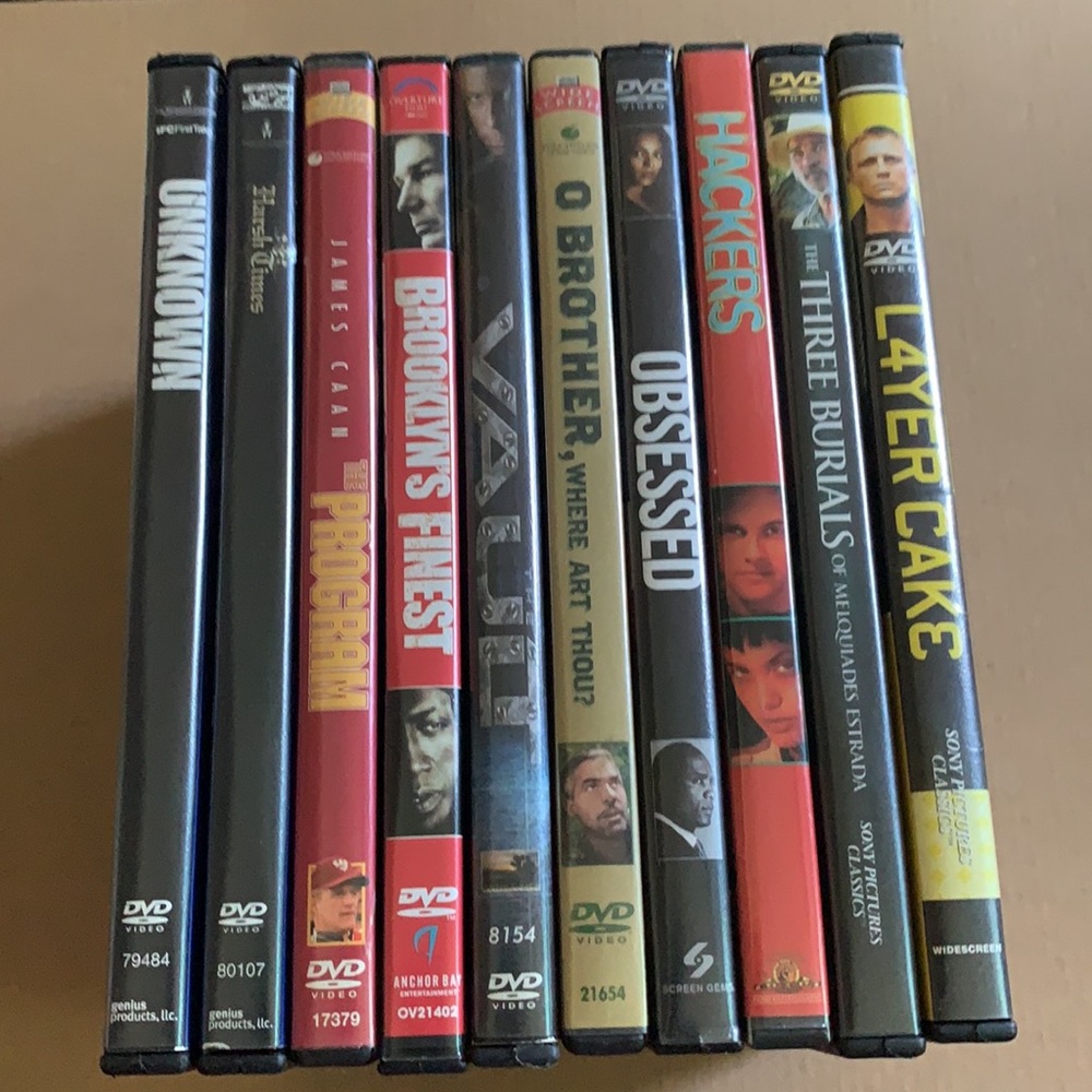 DVD Movies Bundle of 10